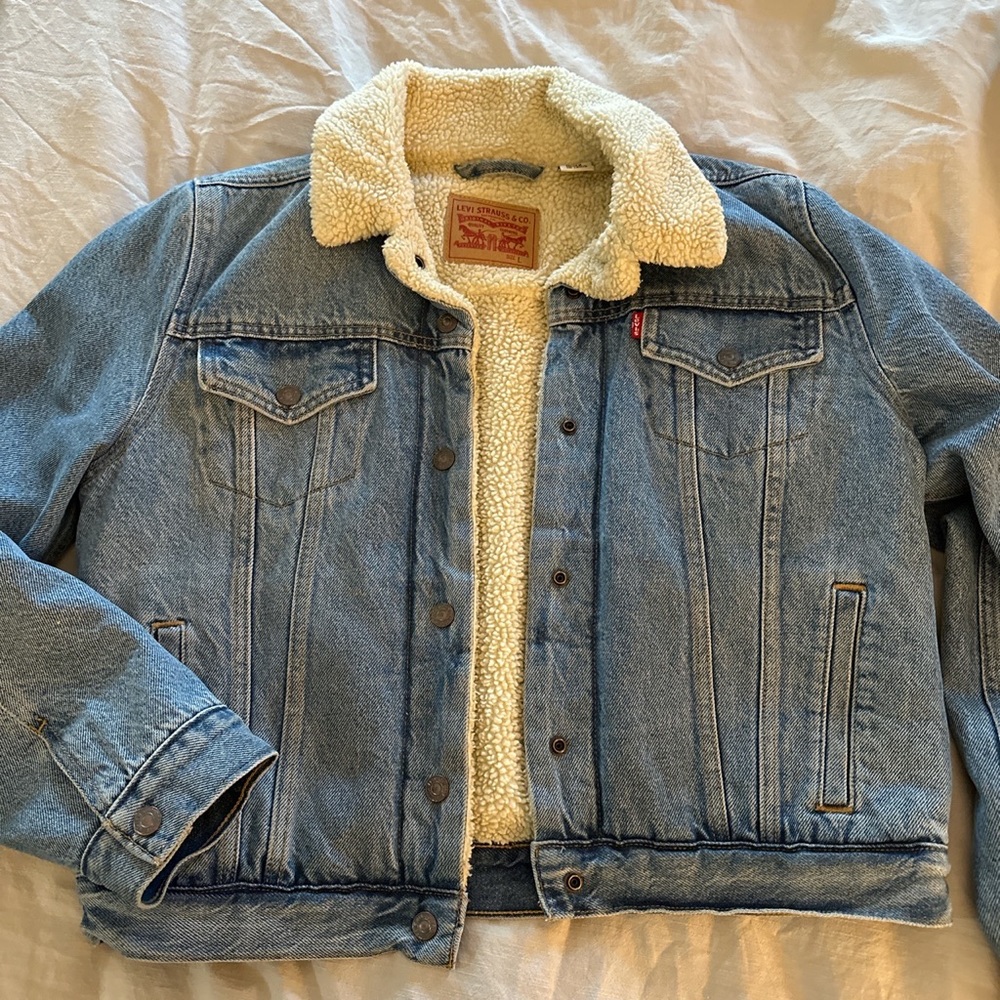 Levi’s denim fur jacket